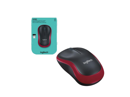 Logitech Mouse M185 Red 2