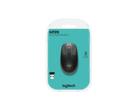 Logitech Mouse M190 Charcoal 1