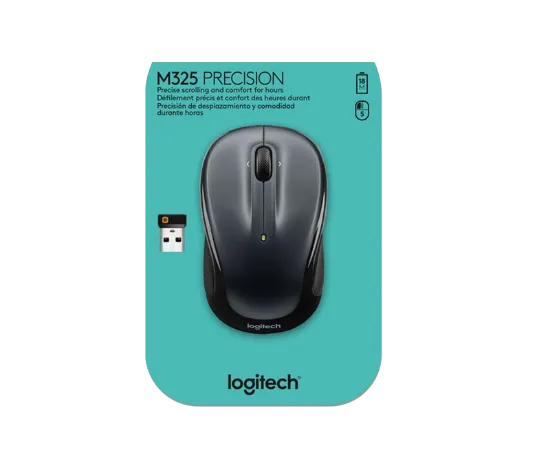 Logitech Mouse M325 Dark Silver 1