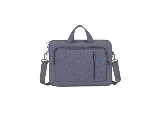 Rivacase 7530 grey Laptop Canvas shoulder bag 15.6
