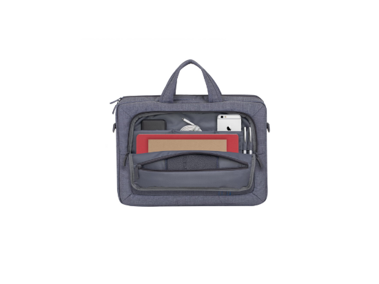 Rivacase 7530 grey Laptop Canvas shoulder bag 15.6 1