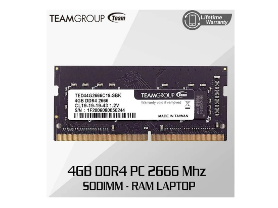 Notebook Ram DDR4 4GB Team Group 26662