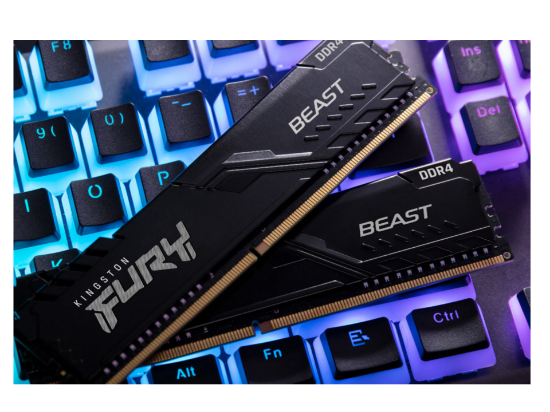 Ram DDR4 16GB Kingston Fury Beast 3200MHz C16 Beast BLK K2 KF432C16BBK2/322