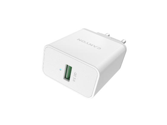 CANYON Wall charger 1xUSB White CNE-CHA24W2