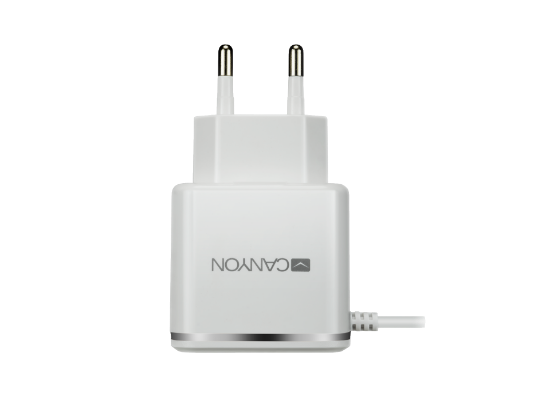 CANYON H-043 Universal 1xUSB charger White CNE-CHA043WS1