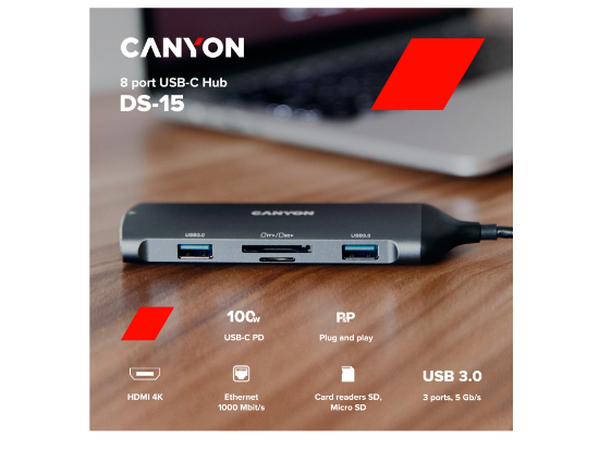 CANYON HUB 8 in 1 CNS-TDS151