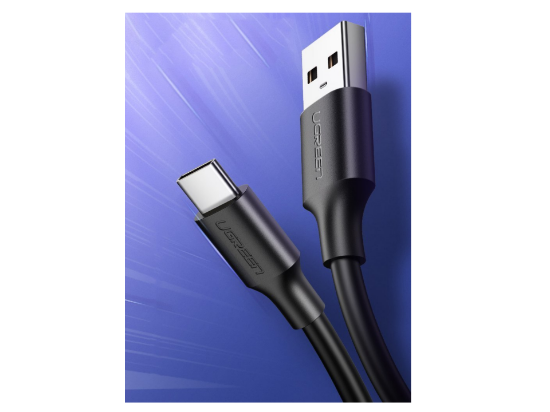 UGREEN US287 USB-A 2.0 to USB-C Cable Nickel Plating 1m Black2