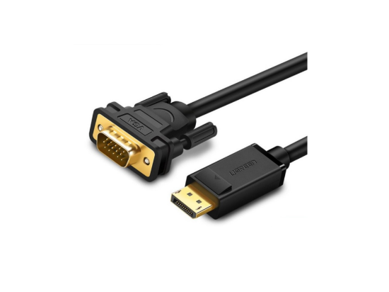 UGREEN DP105 DP Male to VGA Male Cable 1.5m (Black)