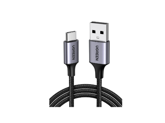 UGREEN US288 USB-A 2.0 to USB-C Cable Nickel Plating Aluminum Braid 1m Black1