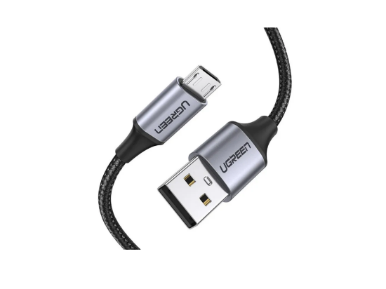 UGREEN US290 Micro USB 2.0 Cable 1m Metal/Black1