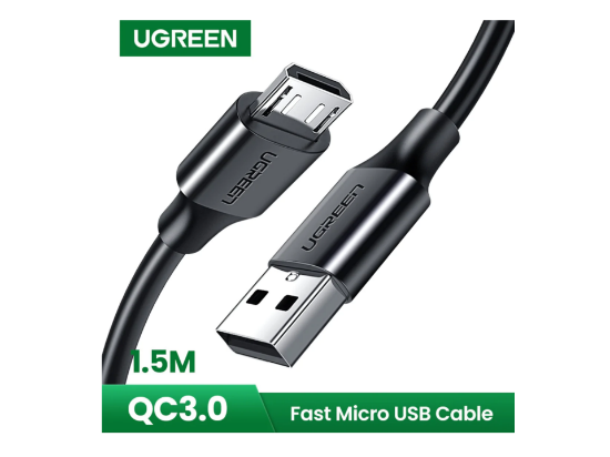 UGREEN US289 USB 2.0 A to Micro USB Cable Nickel Plating 1.5m Black1