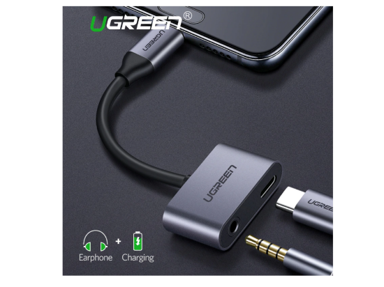 UGREEN CM193 2 Ports USB-C Hub + 3.5mm Audio2