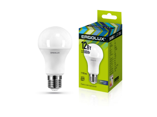 Ergolux LED-A60-12W-E27-6K - ի նկար