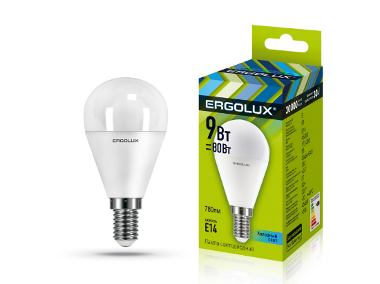 Ergolux LED-G45-9W-E14-4K - ի նկար