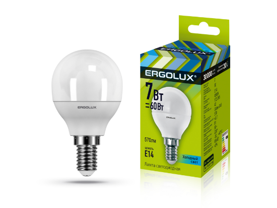 Ergolux LED-G45-7W-E14-4K - ի նկար