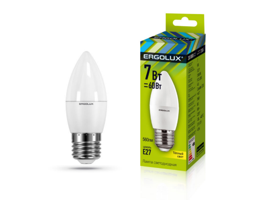 Ergolux LED-C35-7W-E27-3K - ի նկար