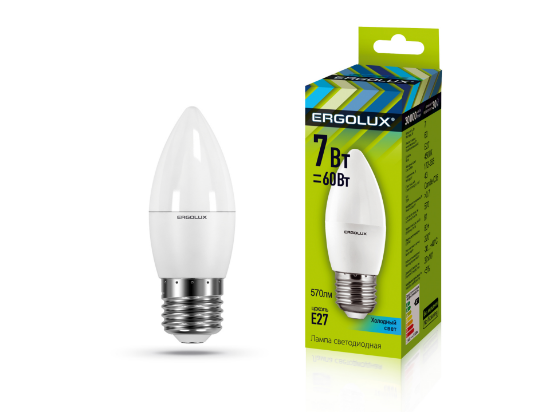 Ergolux LED-C35-7W-E27-4K - ի նկար