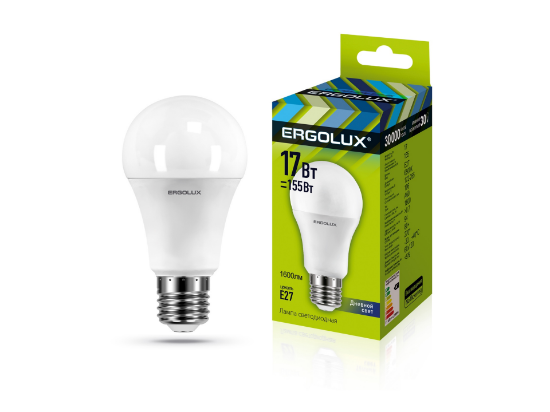 Ergolux LED-A60-17W-E27-6K - ի նկար