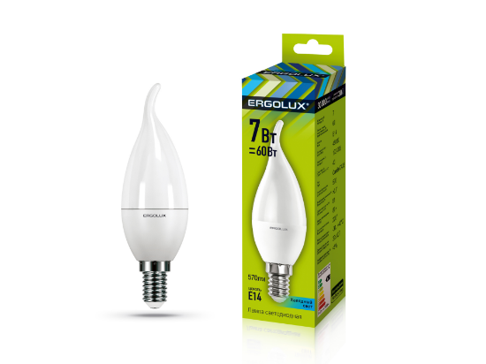 Ergolux LED-CA35-7W-E14-4K - ի նկար