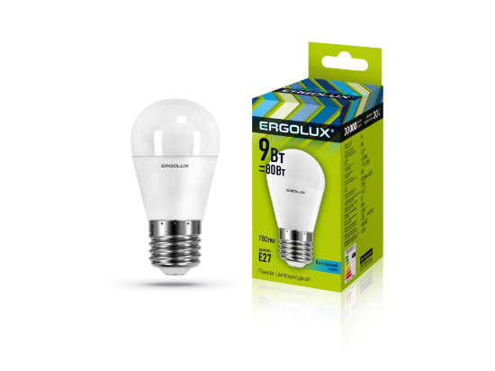 Ergolux LED-G45-9W-E27-4K - ի նկար