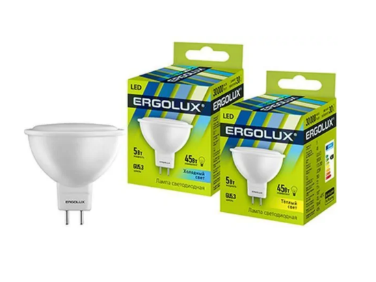  Ergolux LED-JCDR-5W-GU5.3-3K - ի նկար