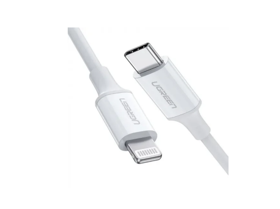 UGREEN US155 80315 USB-A Male to Lightning Male Cable Nickel Plating 1.5m (White)2