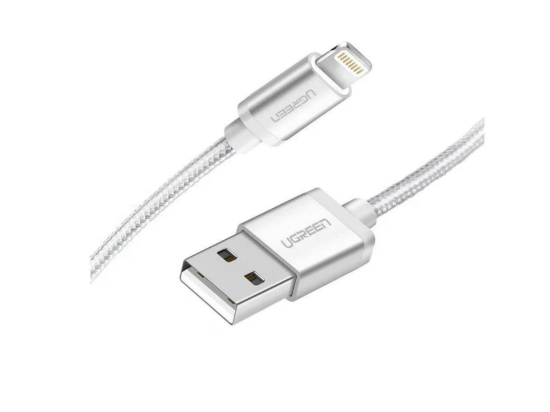 UGREEN US199 60162 Alu Case Braided Lightning Cable 1.5m (Silver)2