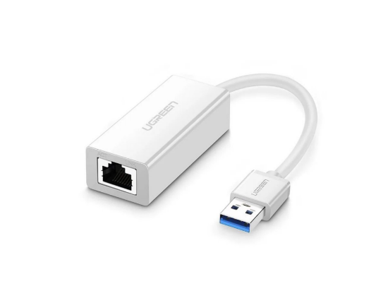 UGREEN CR111 20255 USB 3.0 Gigabit Ethernet Adapter (White)