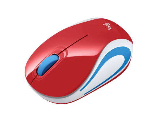 Logitech Mouse M187 Red