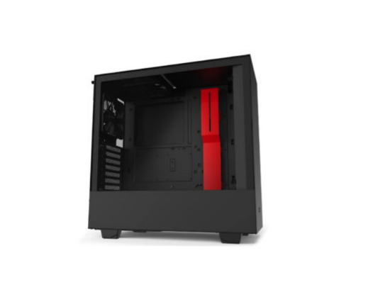 Case MidiTower MITX W/O PSU Black/Red H510 NZXT