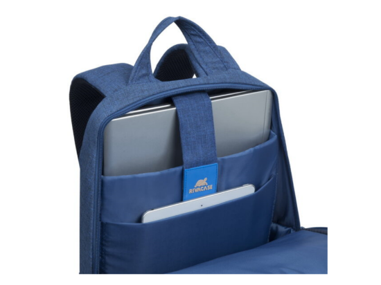 Rivacase 7560 blue Laptop Canvas Backpack