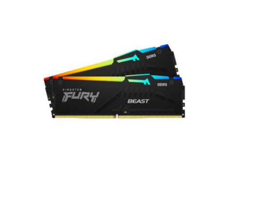 Ram DDR5 16GB Kingston Fury Beast RGB KF548C38BBAK2-32