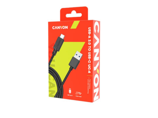 CANYON UC-4 Type C USB 3.0 standard cable CNE-USBC4B