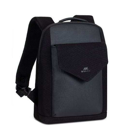 Ուսապարկ Rivacase 8521 black Canvas Urban backpack / 6