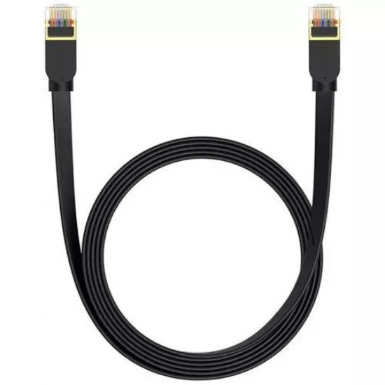 Patch Cord Baseus High Speed CAT7 10Gigabit Ethernet Cable (Flat Cable)3m Cluster Black B00133207111-03 - ի նկար