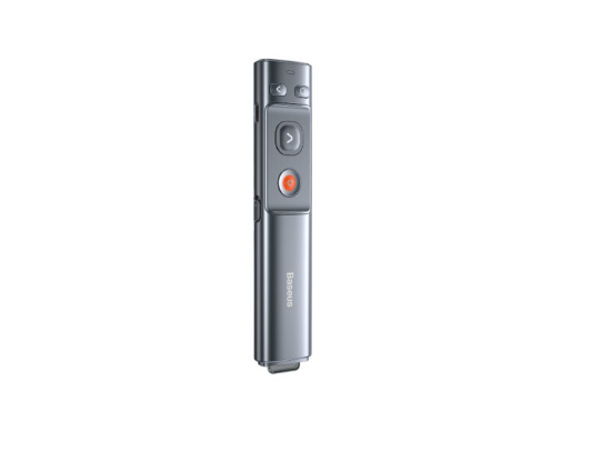 Հեռակառավարվող վահանակ Baseus Orange Dot Wireless Presenter (Red Laser) Grey ACFYB-0G - ի նկար