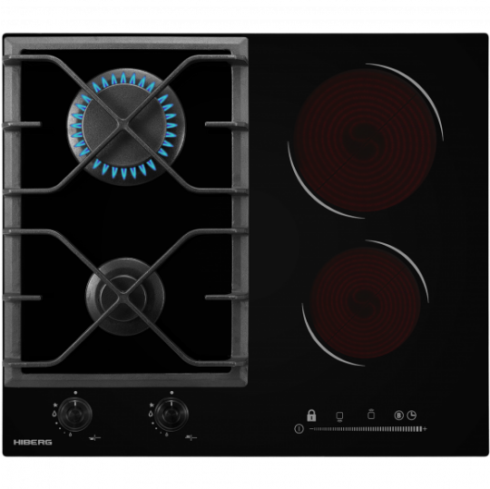 Ներկառուցվող գազօջախ  HIBERG VM 6021 B - ի նկար
