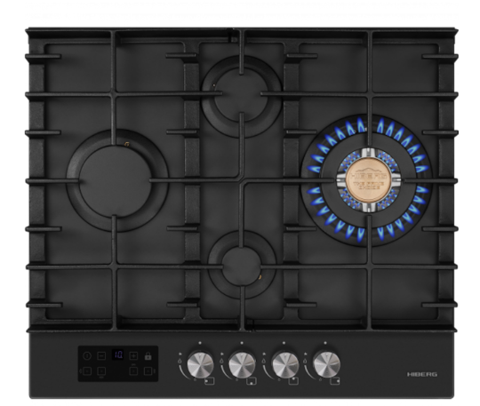 Ներկառուցվող գազօջախ HIBERG VM 6245 B - ի նկար