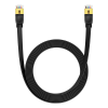 Picture of Cable Patch Cord Baseus High Speed ​​Cat7 10Gigabit Ethernet Cable (Flat Cable) 0.5m Cluster Black B00133207111-00