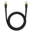 Մալուխ Patch Cord Baseus High Speed CAT7 10Gigabit Ethernet Cable (Flat Cable)0.5m Cluster Black B00133207111-00 - ի նկար