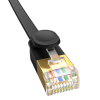 Picture of Cable Patch Cord Baseus High Speed ​​Cat7 10Gigabit Ethernet Cable (Flat Cable) 0.5m Cluster Black B00133207111-00
