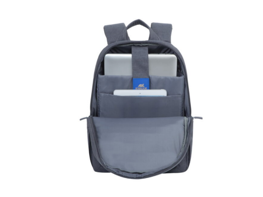 Picture of Bag Rivacase 7560 Gray Canvas Backpack 15.6