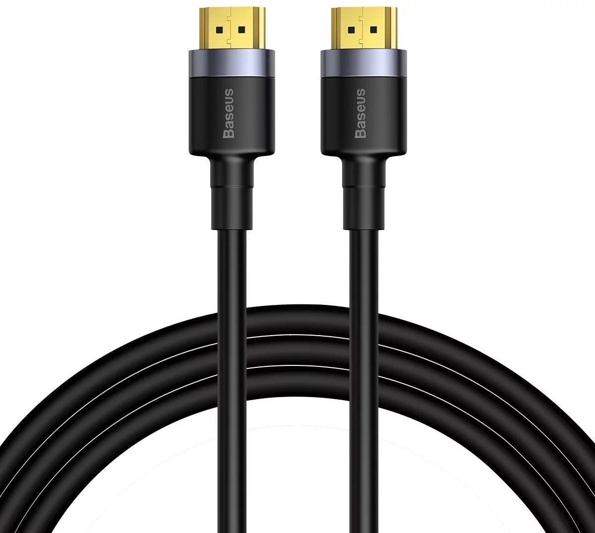 Մալուխ Baseus Cafule 4KHDMI Male To 4KHDMI Male Adapter Cable 1m Black CADKLF-E01 - ի նկար
