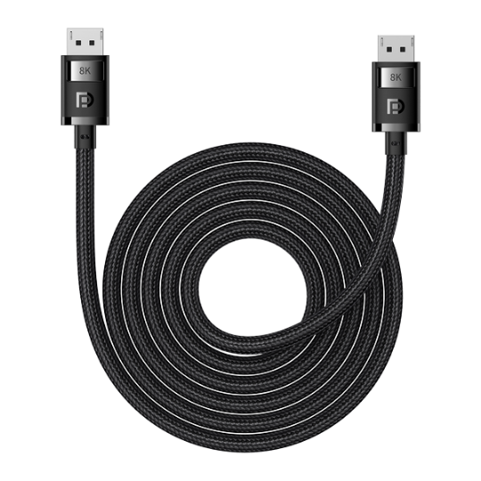 Մալուխ Baseus High Definition Series DP 8K to DP 8K Adapter Cable 1.5m Cluster Black B00633706111-01 - ի նկար