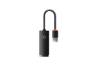Picture of Adapter Baseus Lite Series Ethernet Adapter USB-A to RJ45 LAN PORT (1000Mbps) Black WKQX000101