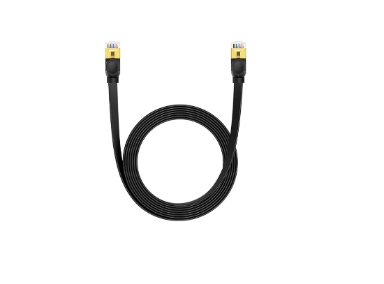 Picture of Cable Patch Cord Baseus High Speed ​​Cat7 10GigABIT Ethernet Cable (Flat Cable) 3M Cluster Black B00133207111-03