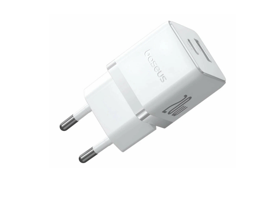 Լիցքավորիչ Baseus Palm Fast Charger C+U 20W EU Moon White P10111608213-00 - ի նկար