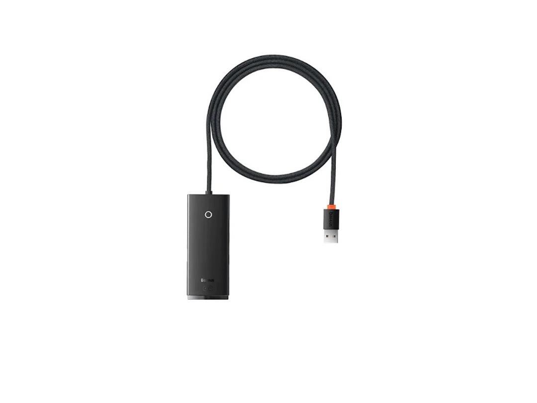 Picture of DOK station Baseus Lite Series 4-Port USB-A HUB ADAPTER (USB-A TO USB 3.0 * 4) 1M Black WKQx030101
