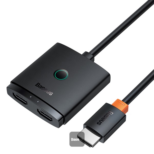 Բաժանարար Baseus AirJoy Series 2-in-1 Bidirectional HDMI Switch Cluster Black B01331105111-00 - ի նկար