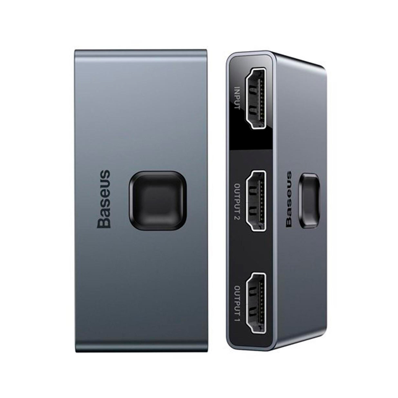 Բաժանարար Baseus Matrix HDMI switcher (2in1or 1in2) Space Gray CAHUB-BC0G - ի նկար
